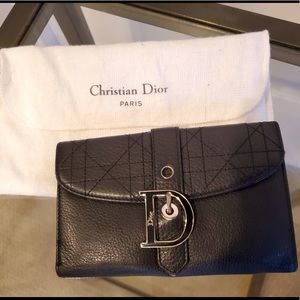 Christian Dior Leather Continental Wallet